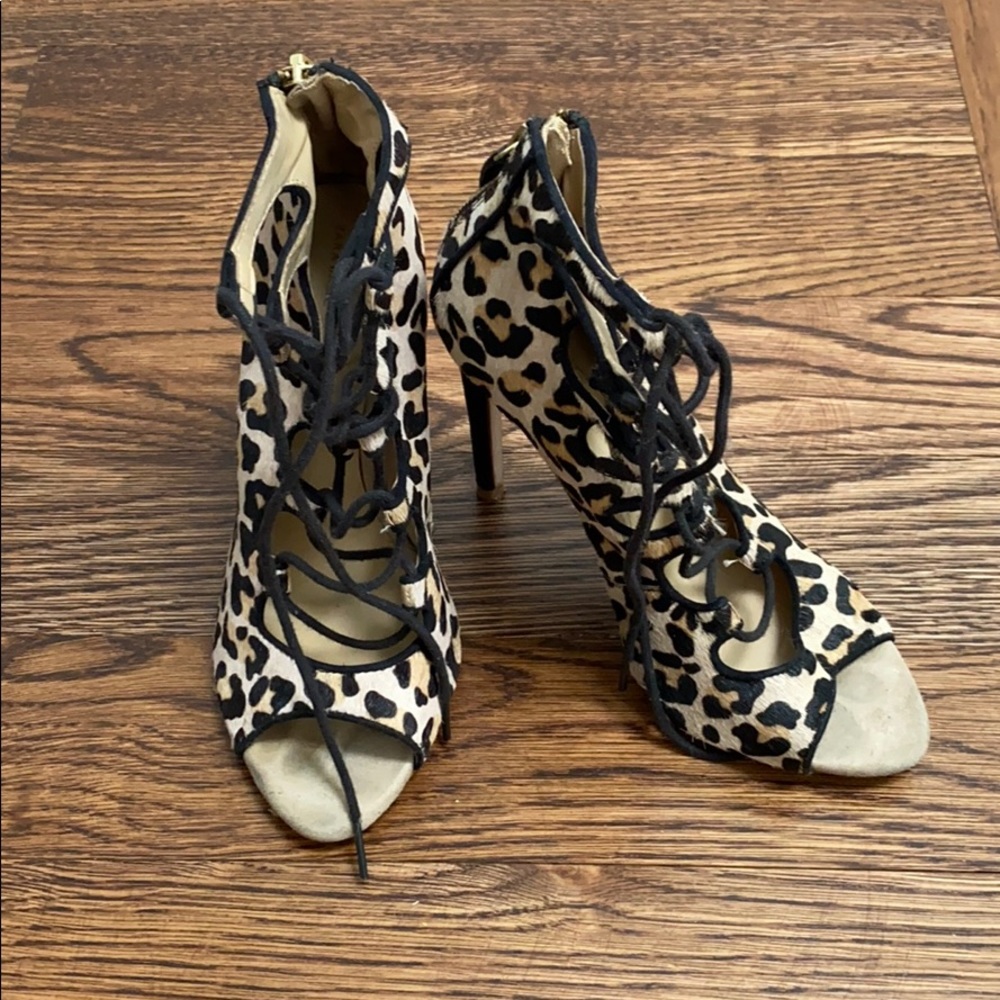 Zara lace up heel sandal